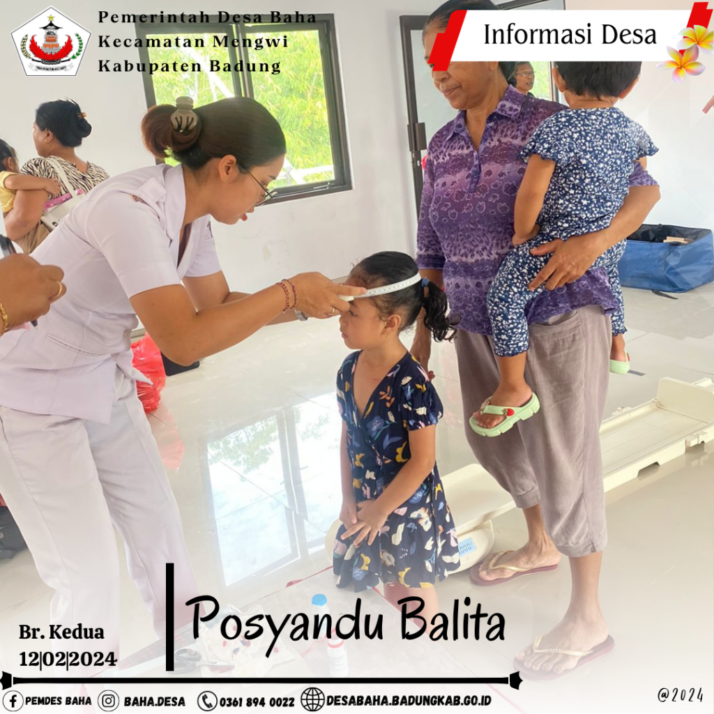 Posyandu Balita Br. Kedua bulan Februari 2024